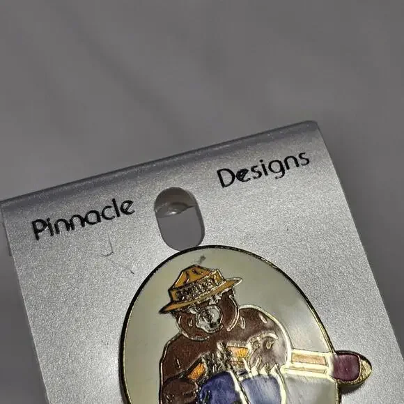 Vintage Pinnacle Designs Smokey The Bear Lapel Pin Forest Service. NOS - Picture 4 of 5